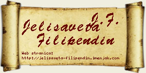 Jelisaveta Filipendin vizit kartica